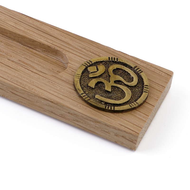 Räucherstäbchenhalter "OM" aus Edelholz
