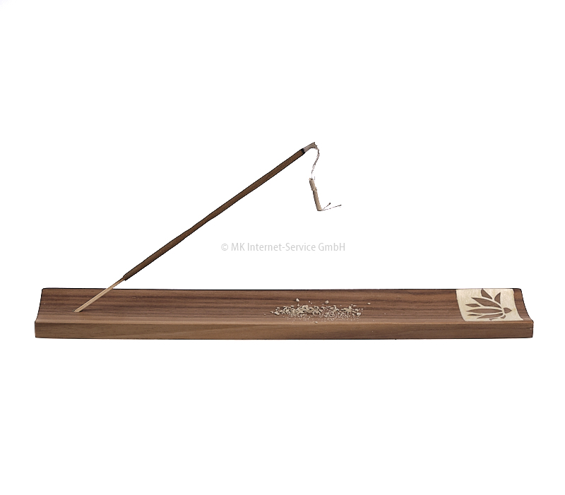 Räucherstäbchenhalter  "Lotusblume" aus Edelholz