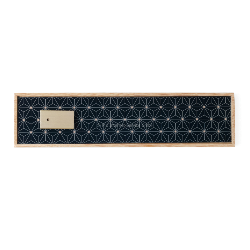 Räucherstäbchenhalter mit japanischem Muster "Asanoha" und Messinghalter