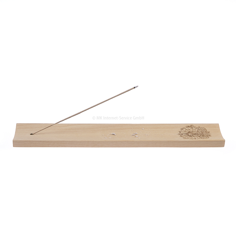 Räucherstäbchenhalter aus Edelholz mit Gravur "Buddha"