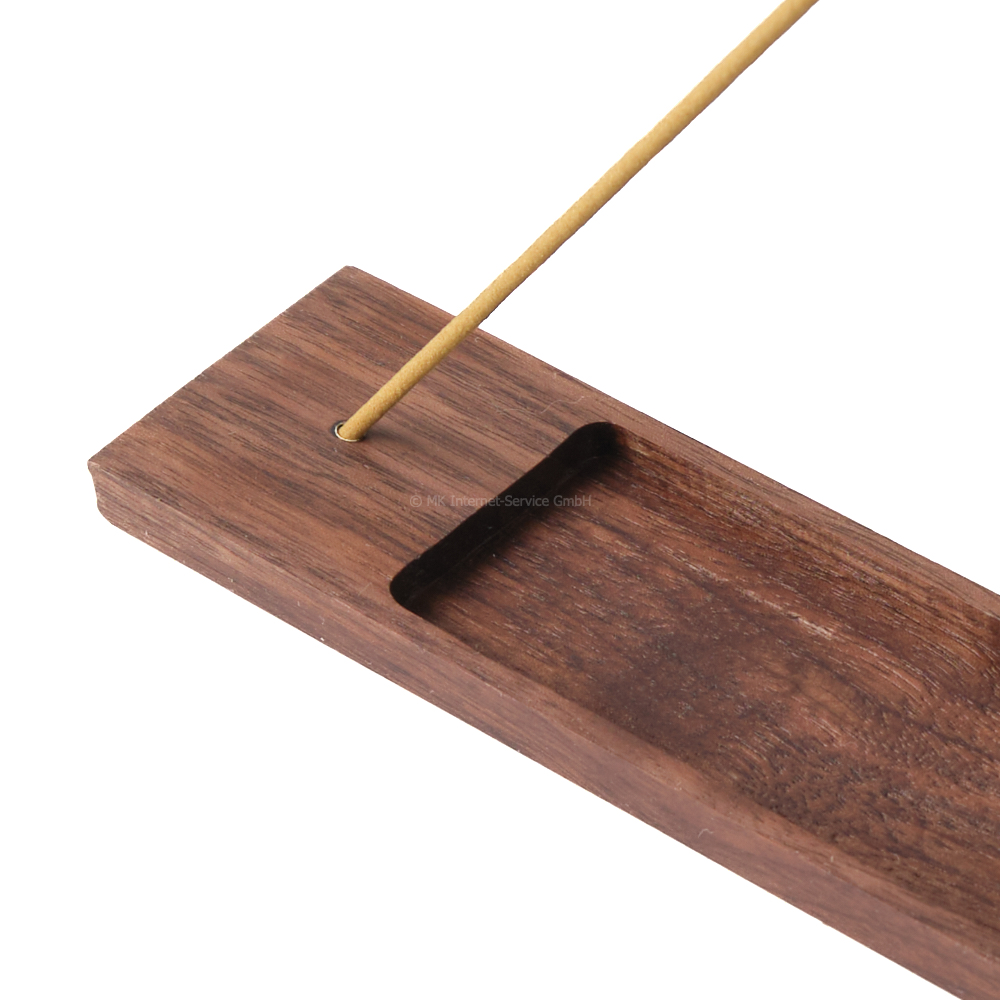 Räucherstäbchenhalter aus Edelholz Nussbaum