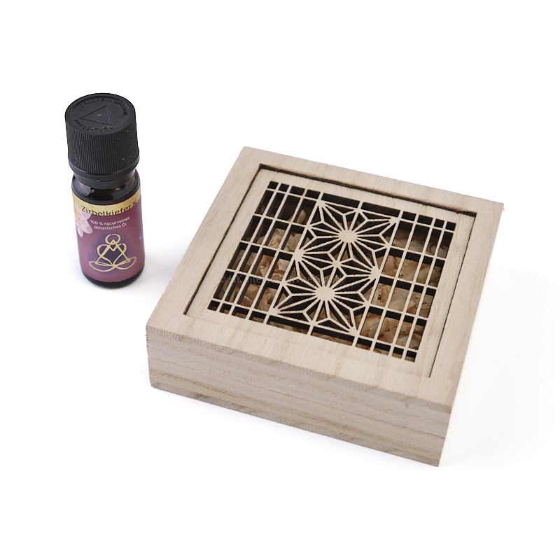 Duftbox mit Zirbenholz und ätherischem Öl Zirbelkiefer