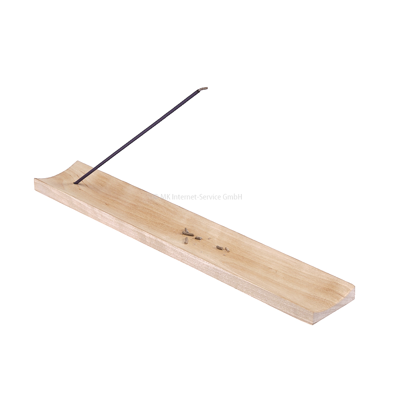 Räucherstäbchenhalter aus Edelholz mit Hohlkehle