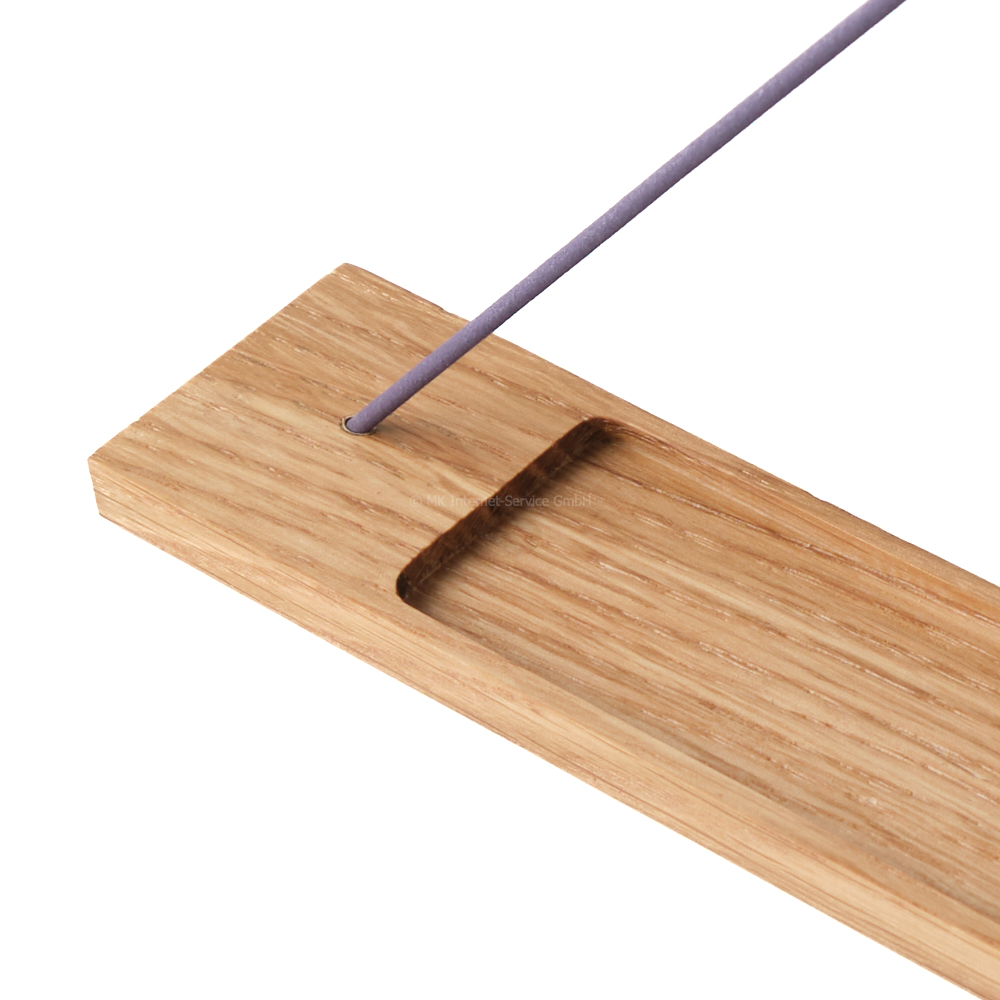 Räucherstäbchenhalter aus Edelholz Eiche