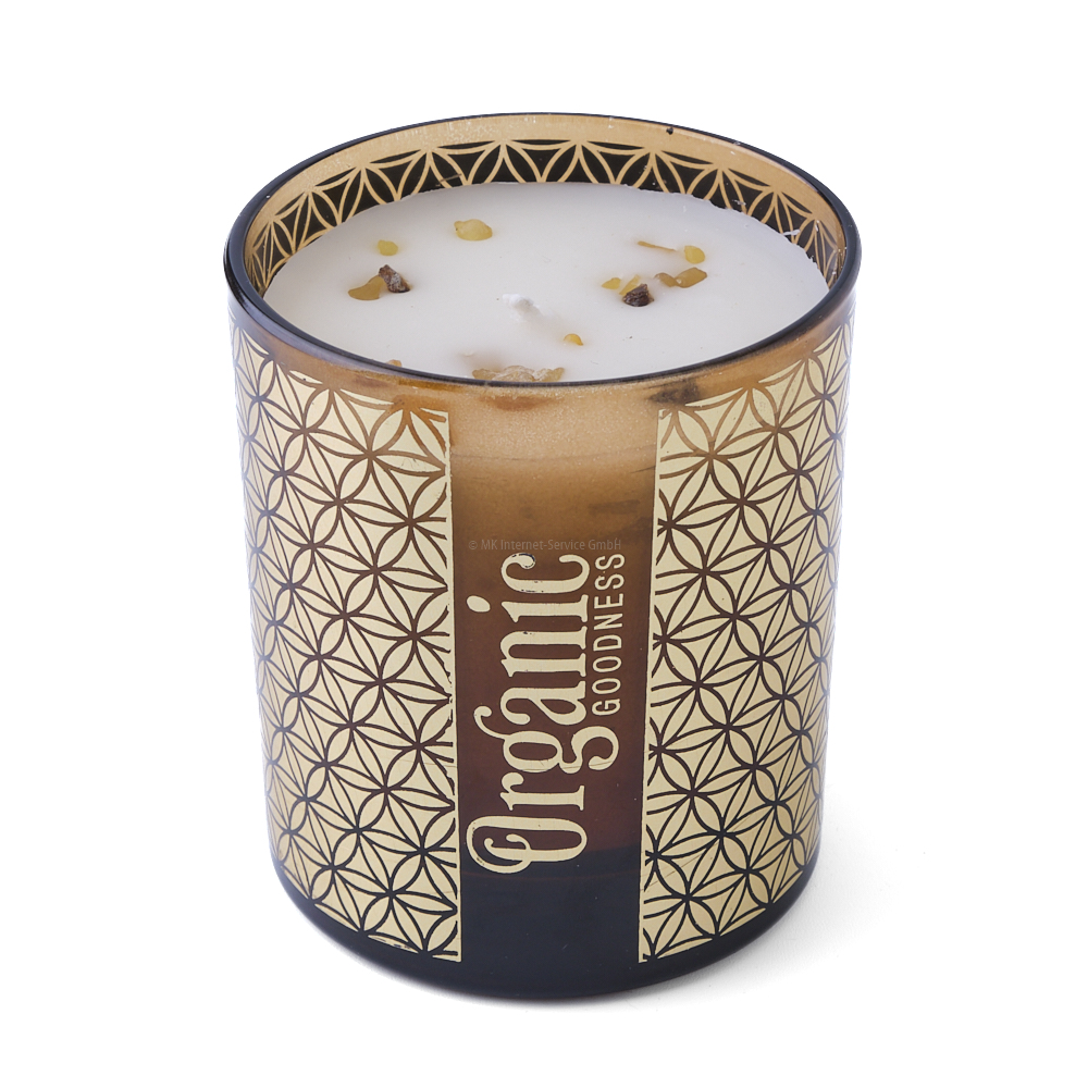 Organic Goodness Sojawachskerze Weihrauch & Myrrhe im Glas