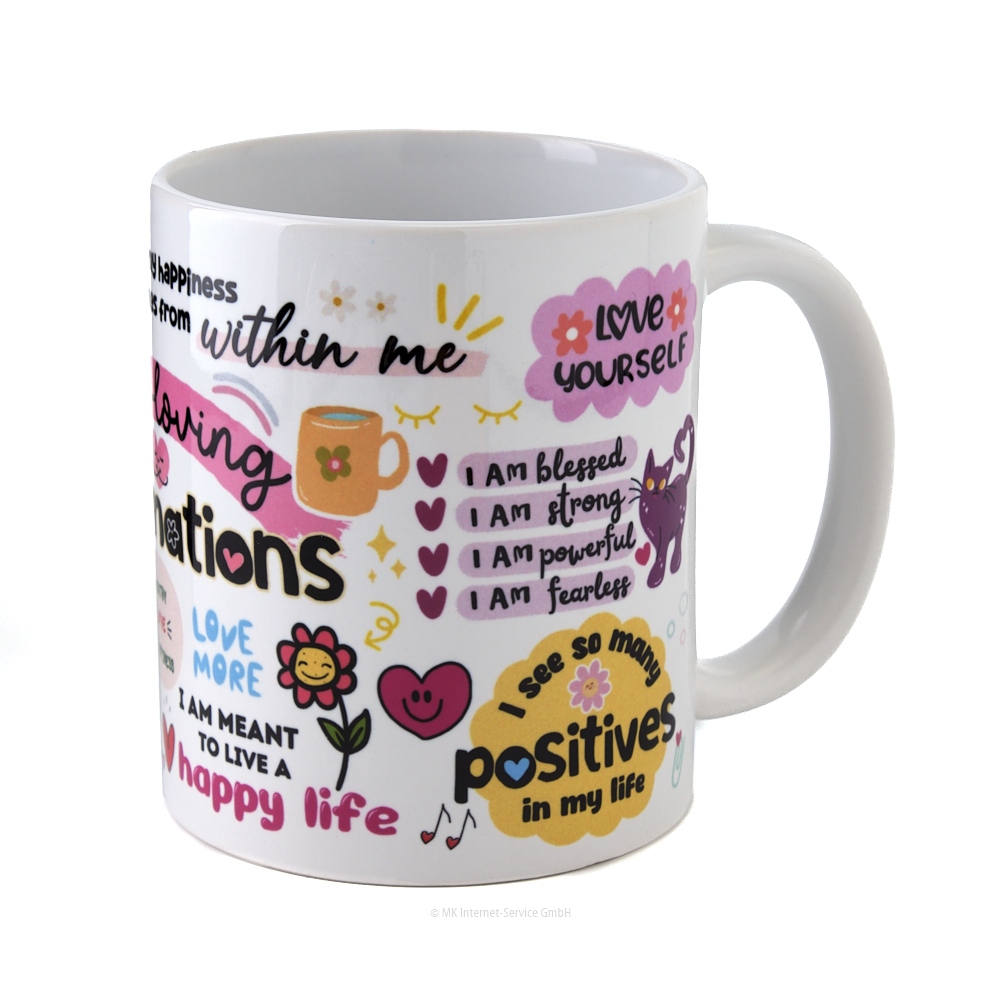 Motivationstasse Self-loving Affirmations - Tasse mit positiven Affirmationen