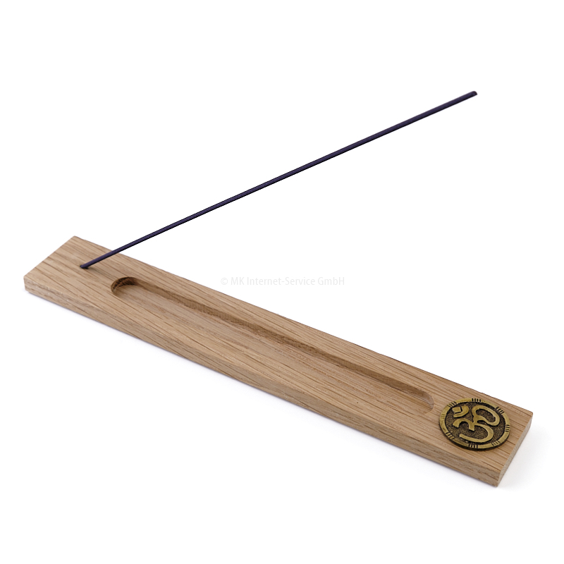 Räucherstäbchenhalter "OM" aus Edelholz