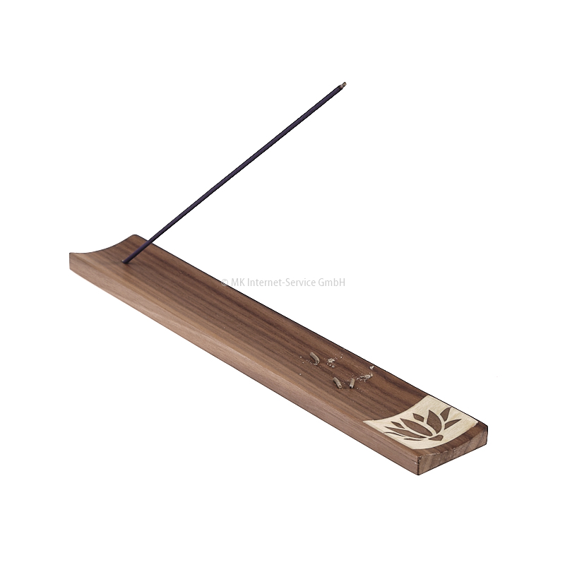 Räucherstäbchenhalter  "Lotusblume" aus Edelholz