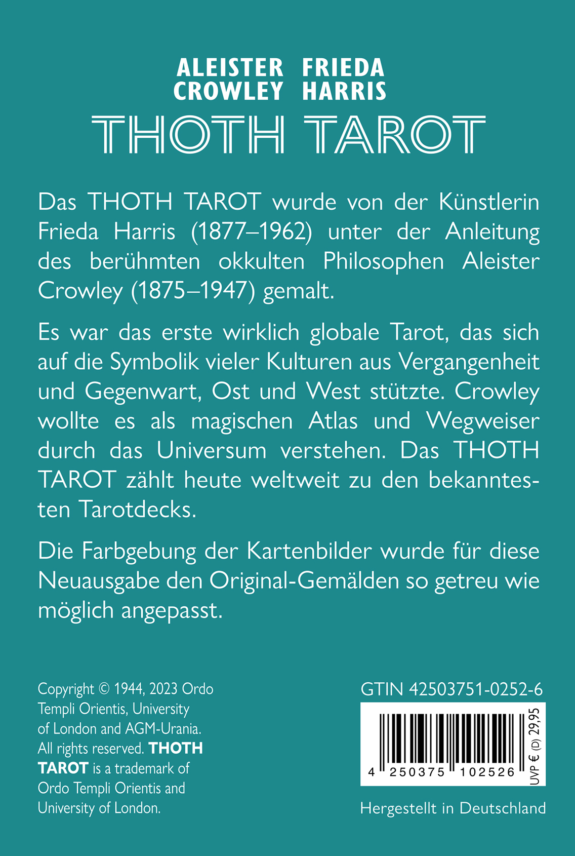 Aleister Crowley Thoth Tarot (Standard)
