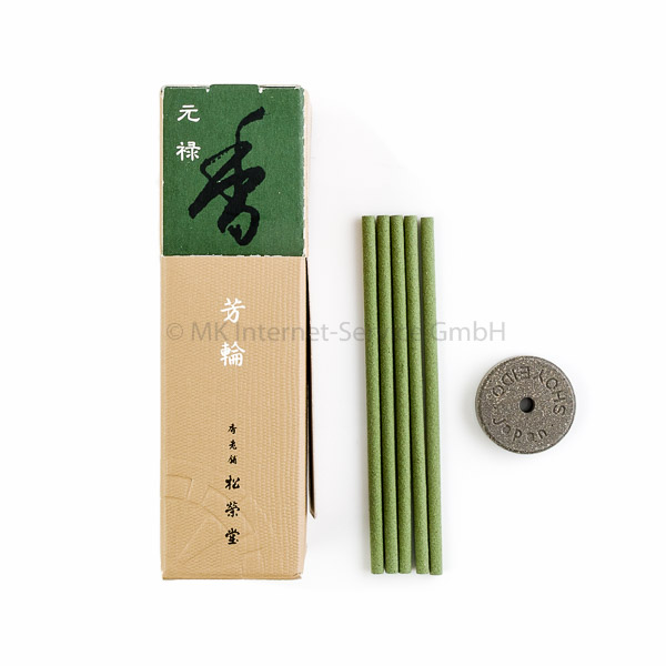 Horin Genroku (grün) - Japanische Räucherstäbchen Shoyeido (20)