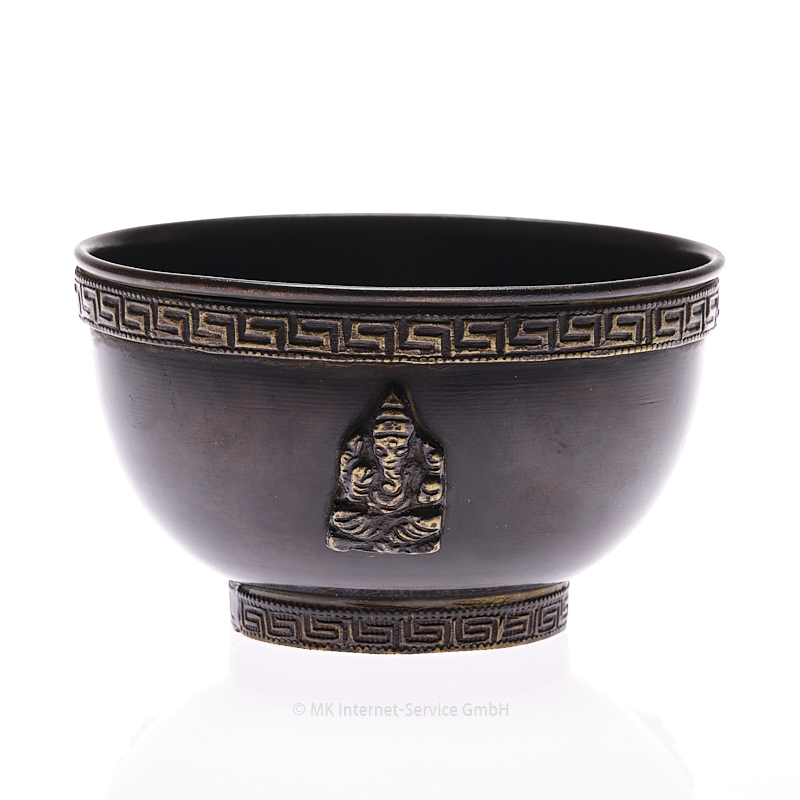 Räucherschale Ganesha aus Kupfer im Antik-Stil