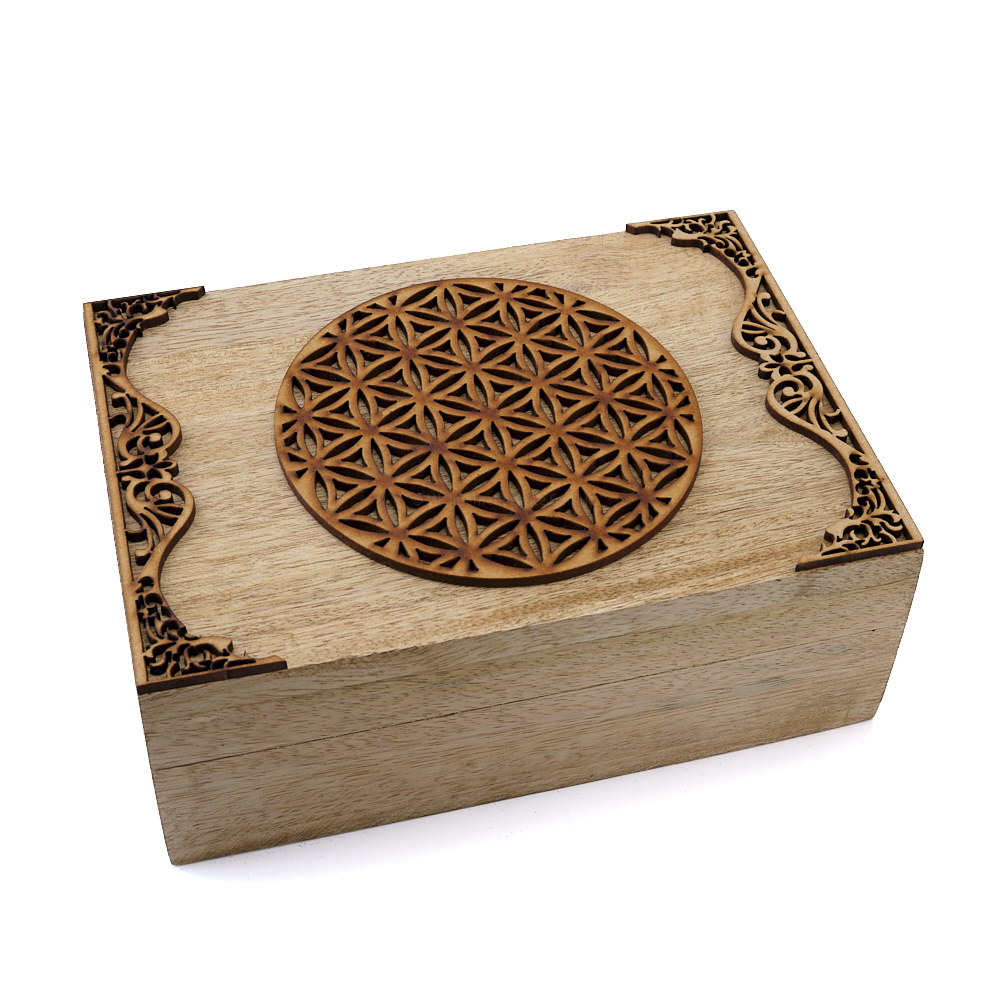 Tarotbox mit Blume des Lebens