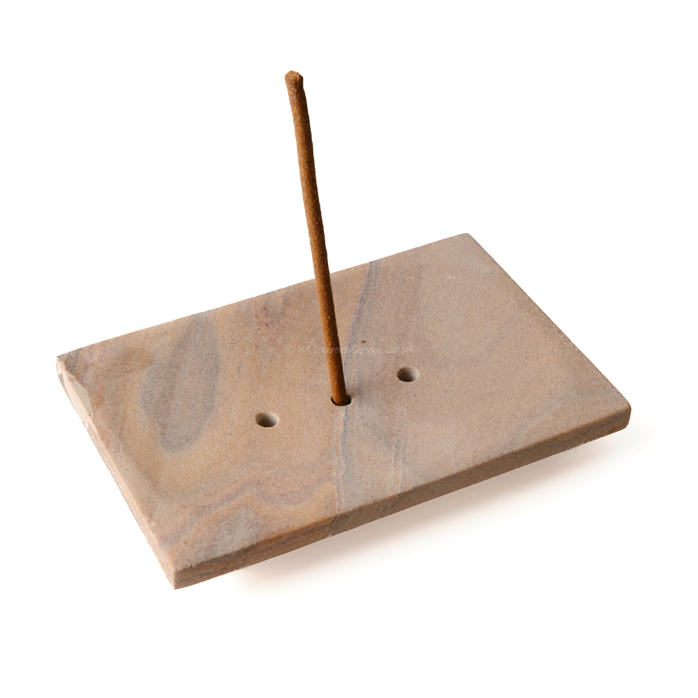 Halter für tibetische Räucherstäbchen, beige