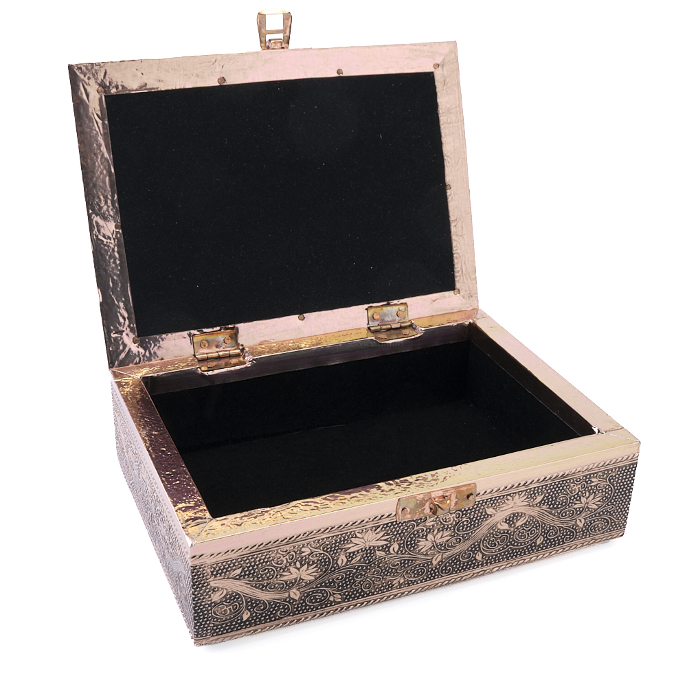 Tarotbox mit OM-Symbol in Kupferfarbe