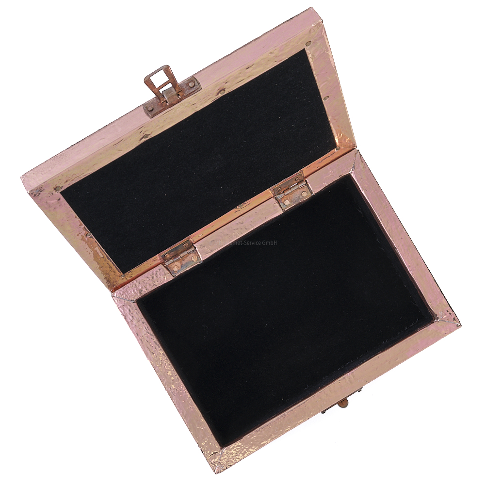 Tarotbox mit OM-Symbol in Kupferfarbe