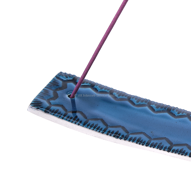 Räucherstäbchenhalter PURI aus Aluminium, blau