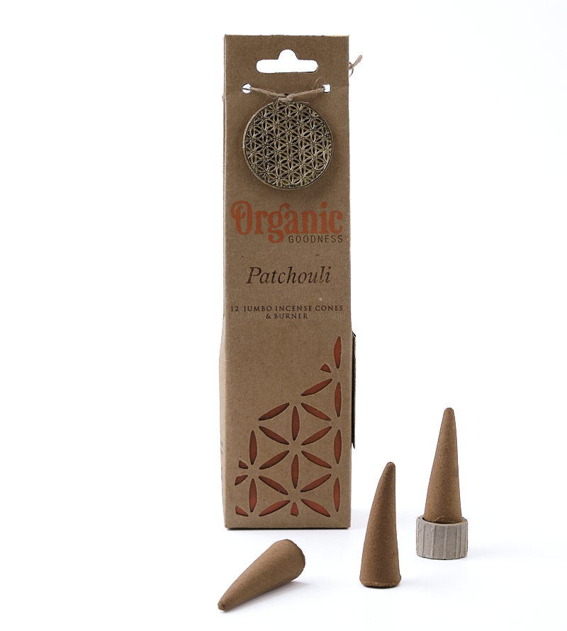 Indische Räucherkegel Organic Goodness Patchouli