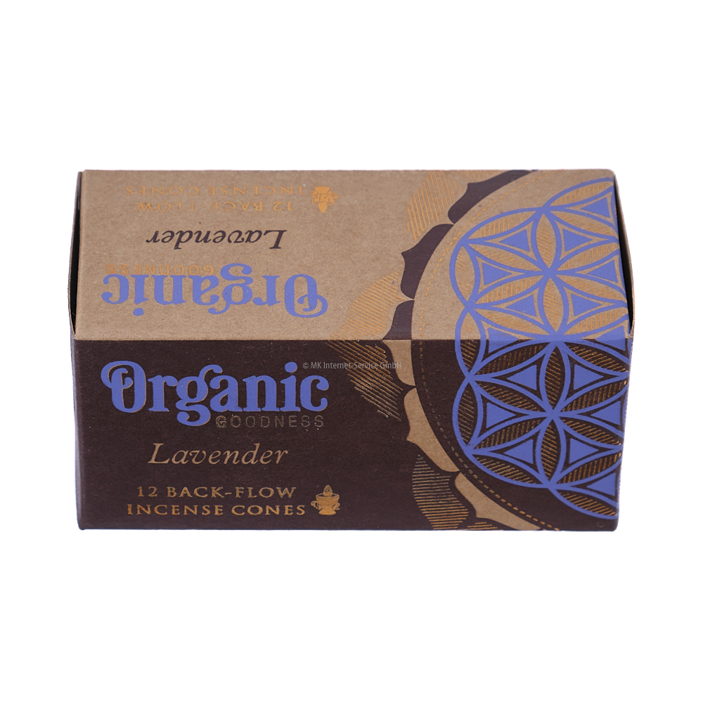 Organic Goodness Rückfluss-Räucherkegel Lavendel