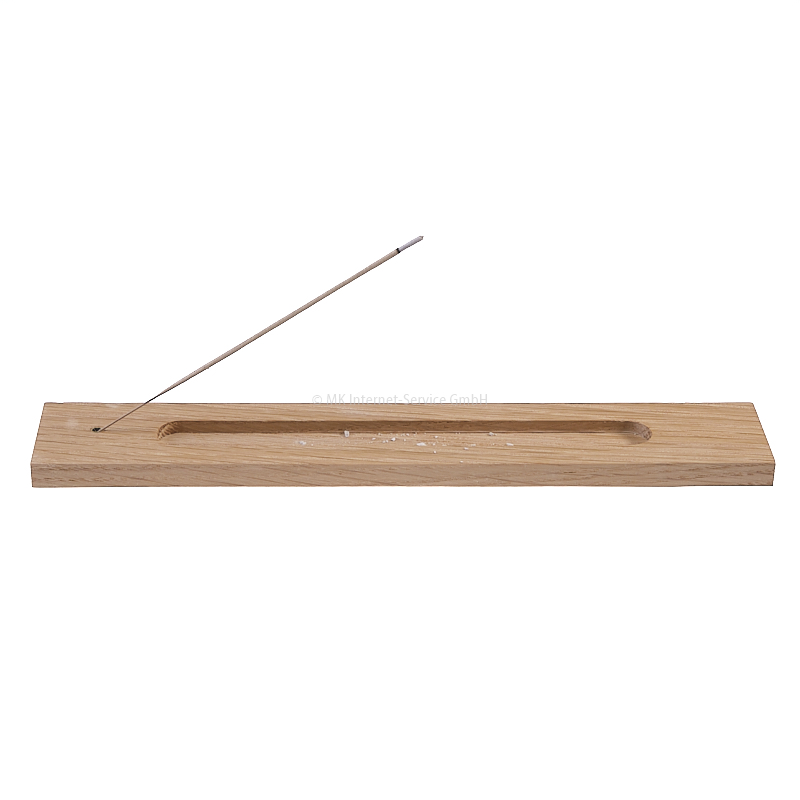 Räucherstäbchenhalter aus Edelholz mit Nut