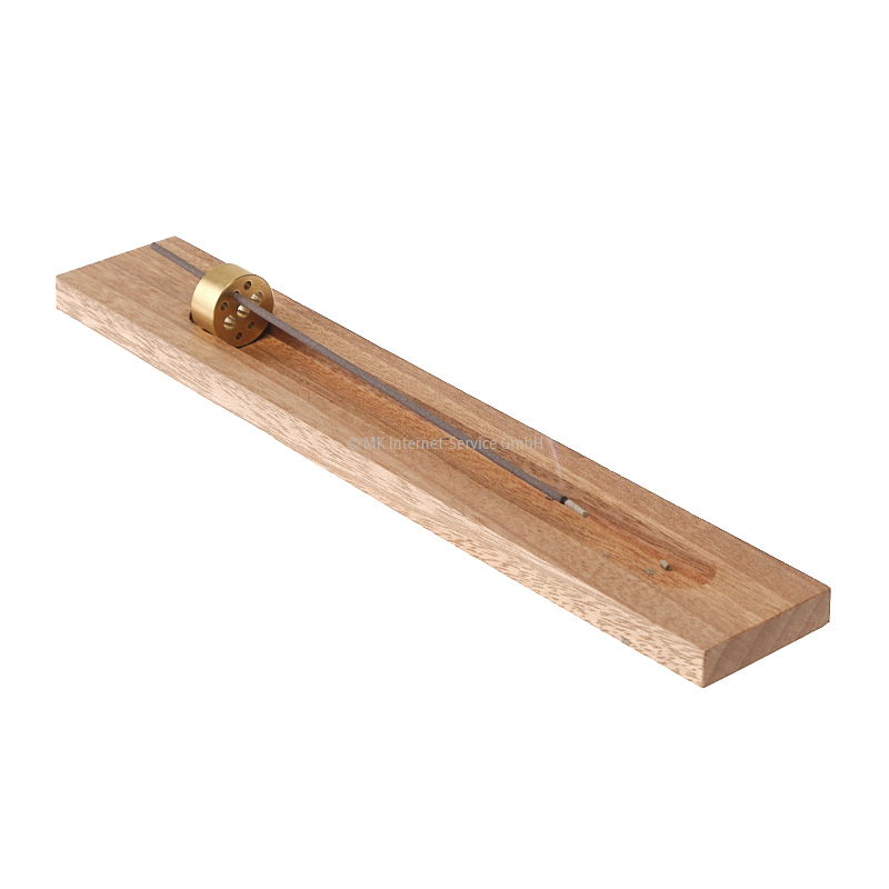 Räucherstäbchenhalter aus Edelholz mit Nut und Messinghalter