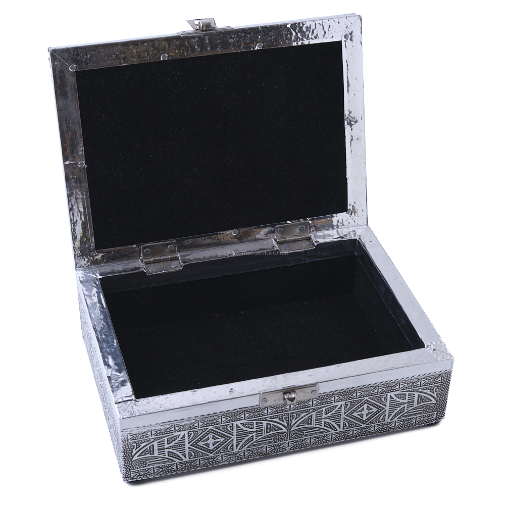 Tarotbox/Aufbewahrungsbox mit Traumfänger in Silberfarbe