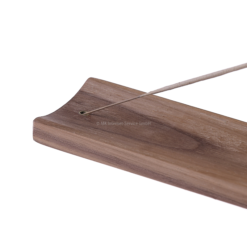 Räucherstäbchenhalter aus Holz mit goldener Gravur "Blume des Lebens"