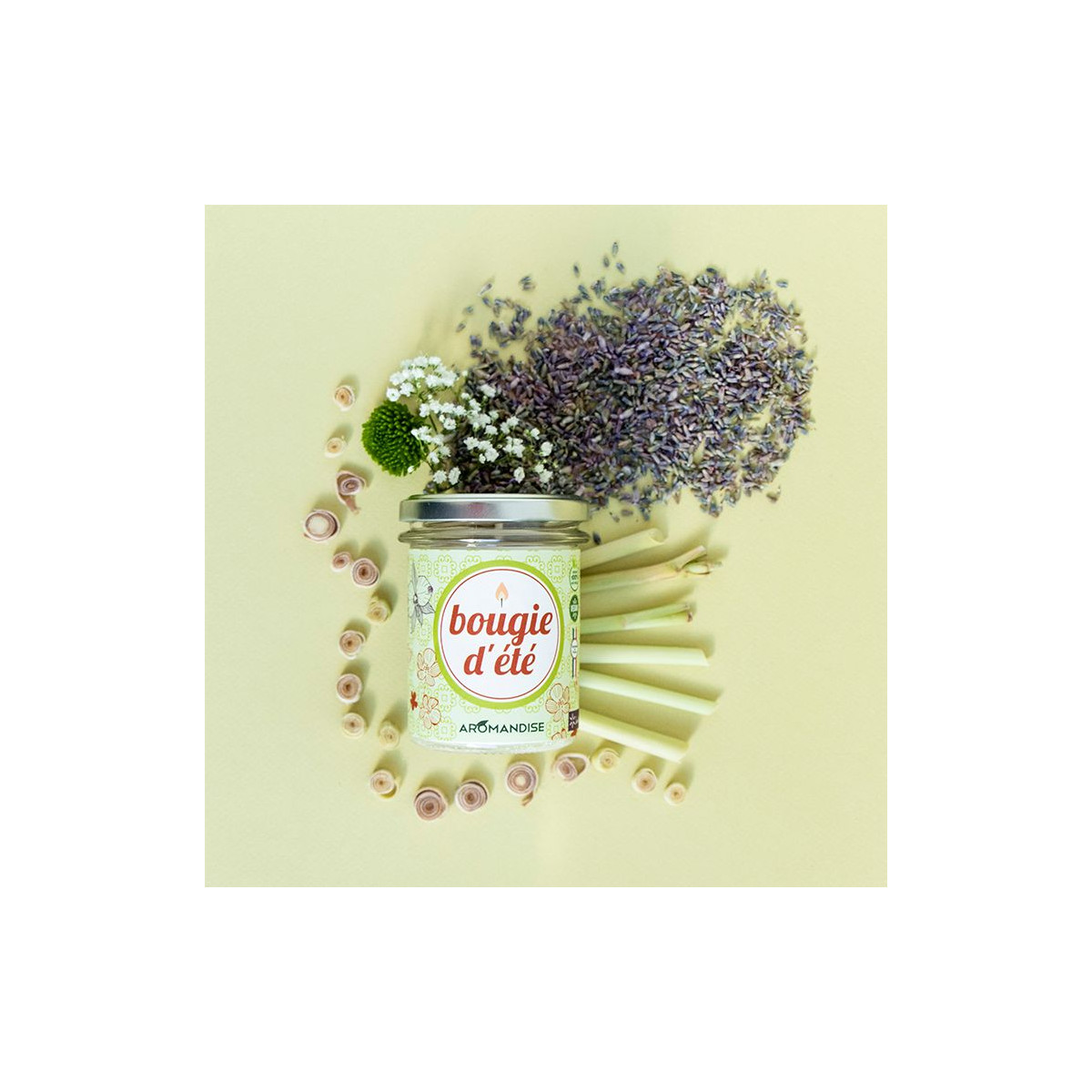 Französische Duftkerze Citronella Geranium