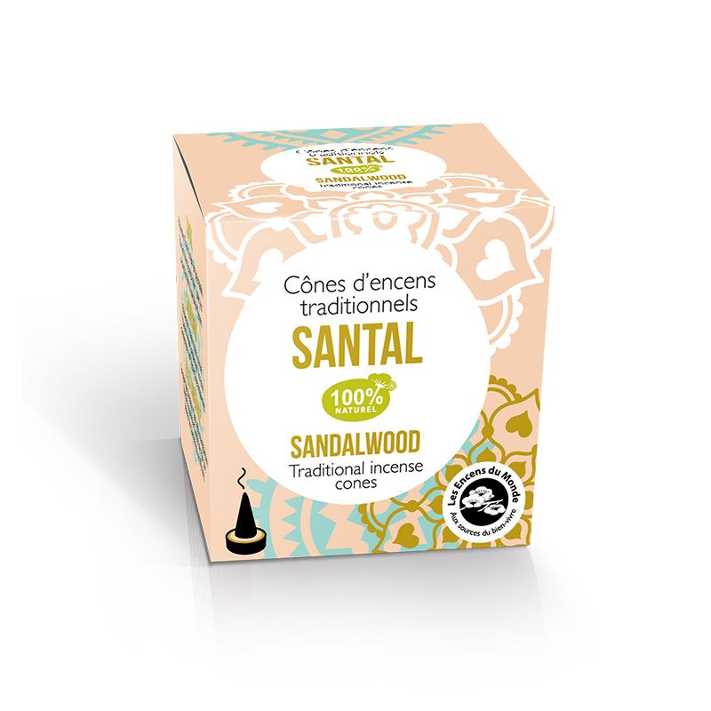 Edles Sandelholz - Indische Räucherkegel Alte Tradition Les Encens du Monde
