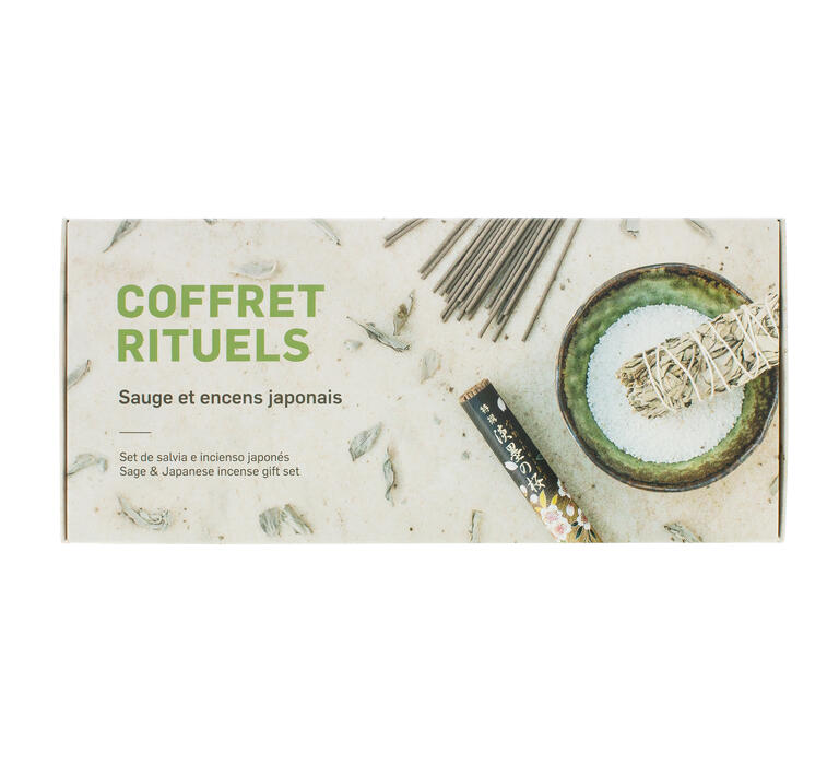 Geschenkset "Ritualset" - Japanische Räucherstäbchen & Weißer Salbei