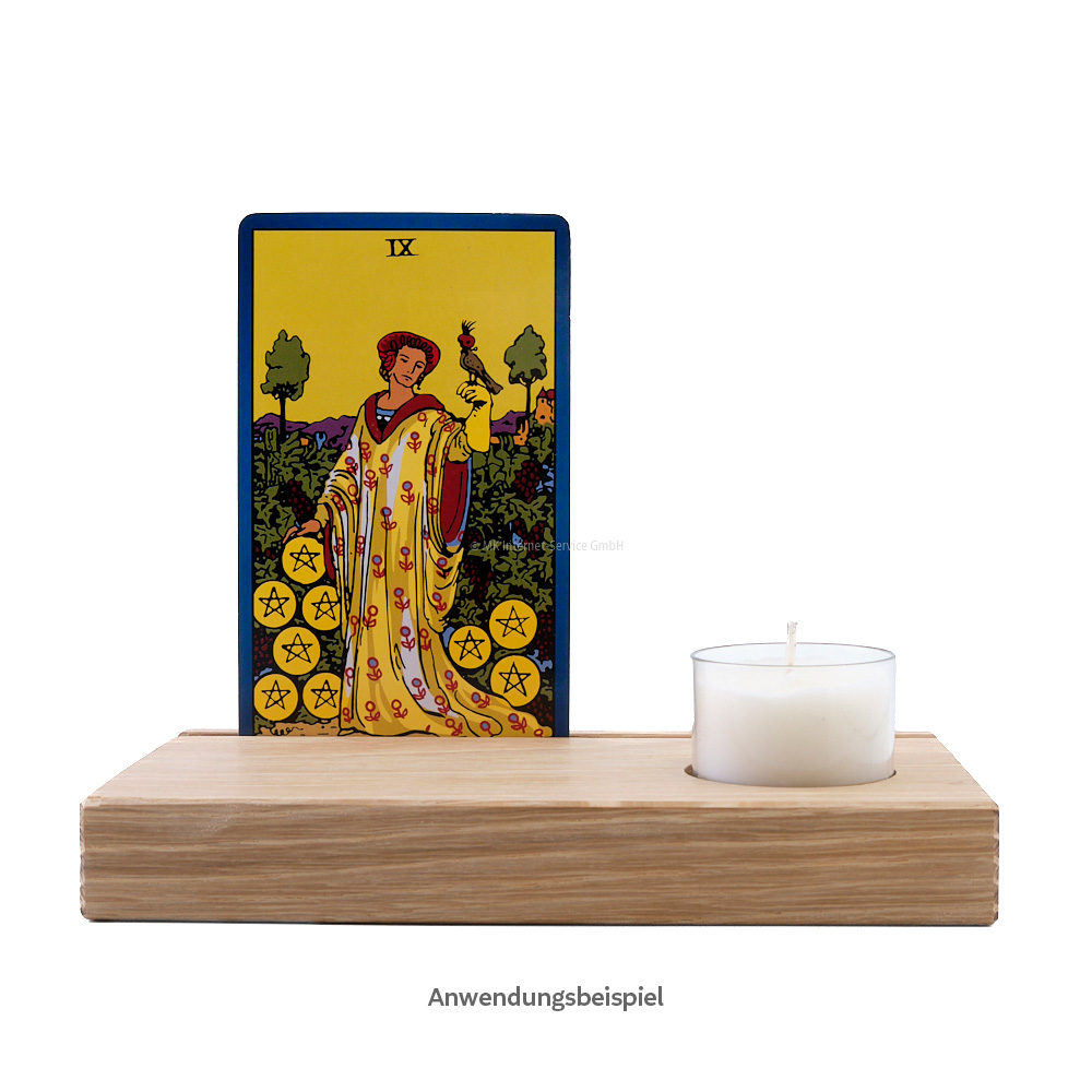 Tarotkartenhalter aus Eichenholz