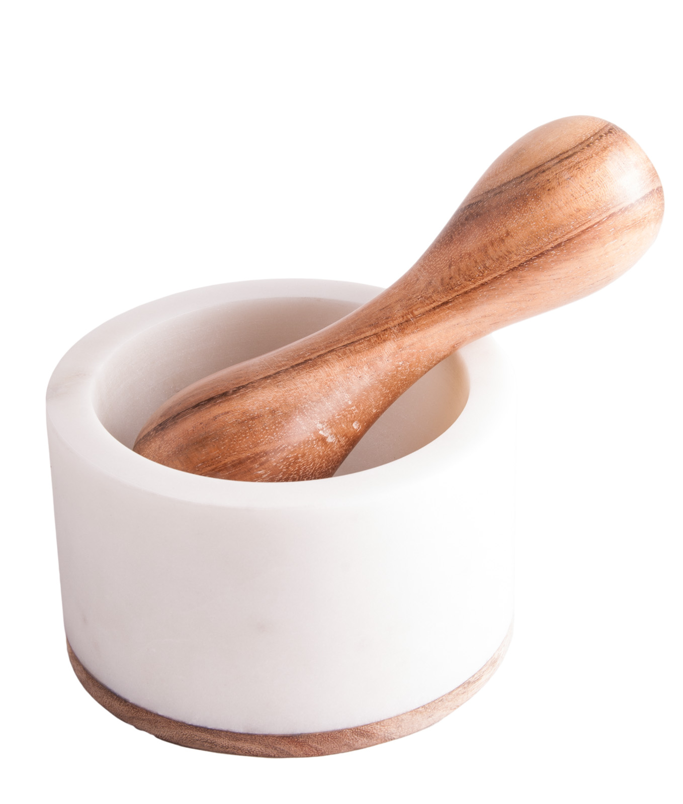 Mörser aus Marmor mit Stößel
