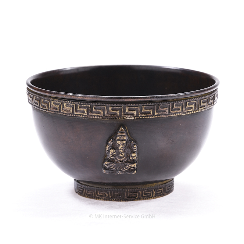 Räucherschale Ganesha aus Kupfer im Antik-Stil