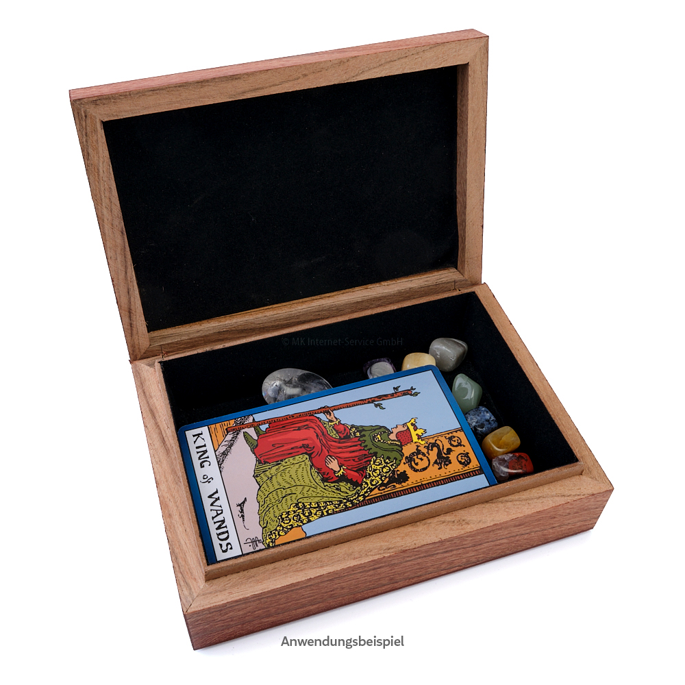 Tarotbox mit graviertem Lotus