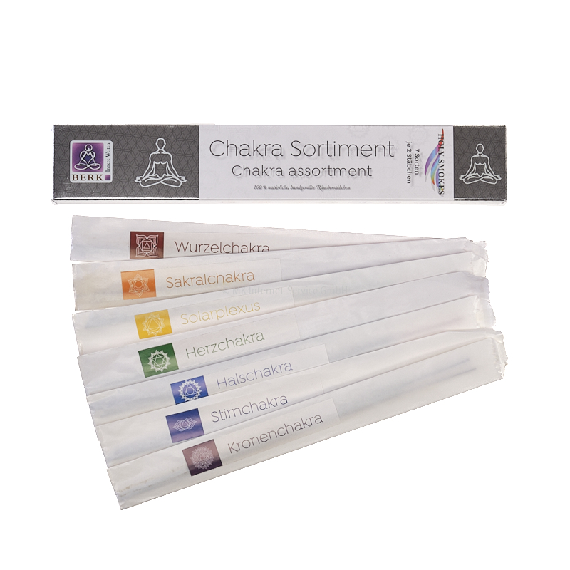 Indische Räucherstäbchen Chakra Line von Holy Smokes