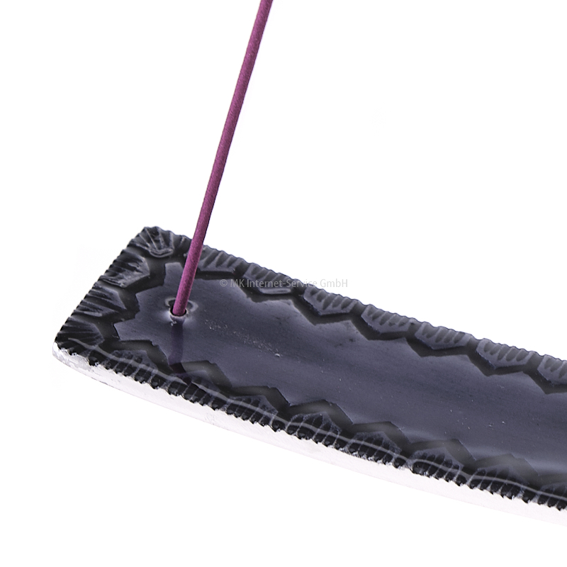 Räucherstäbchenhalter PURI aus Aluminium, grau