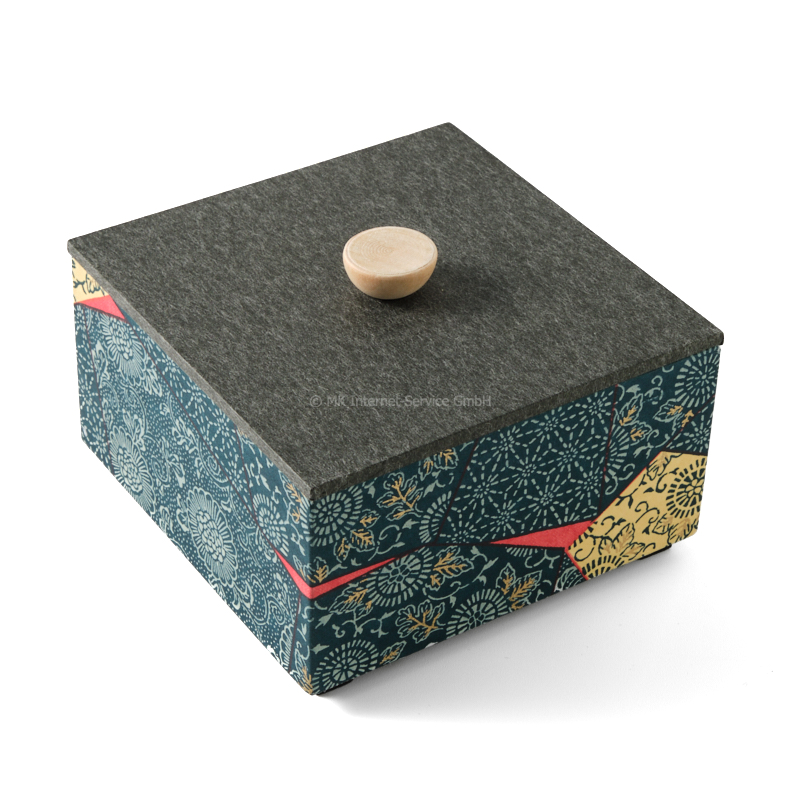 Chiyogami-Box "Mosaik" - Aufbewahrungsbox, Geschenkbox, Schmuckbox