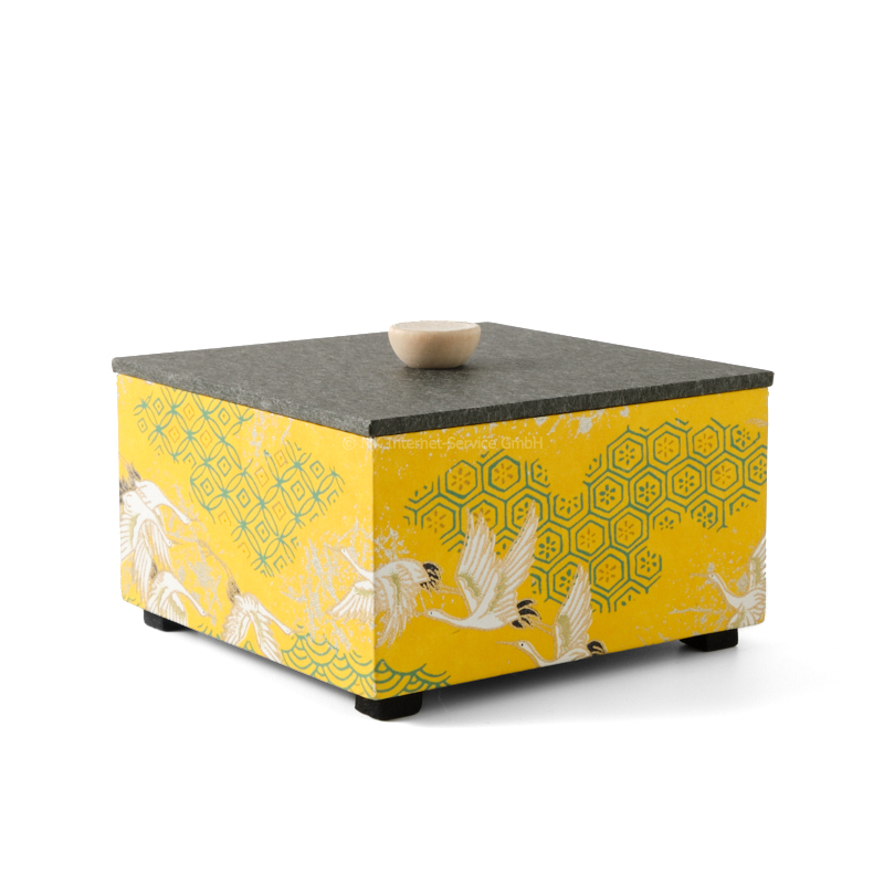 Chiyogami-Box "Kranichflug" (2-teilig)