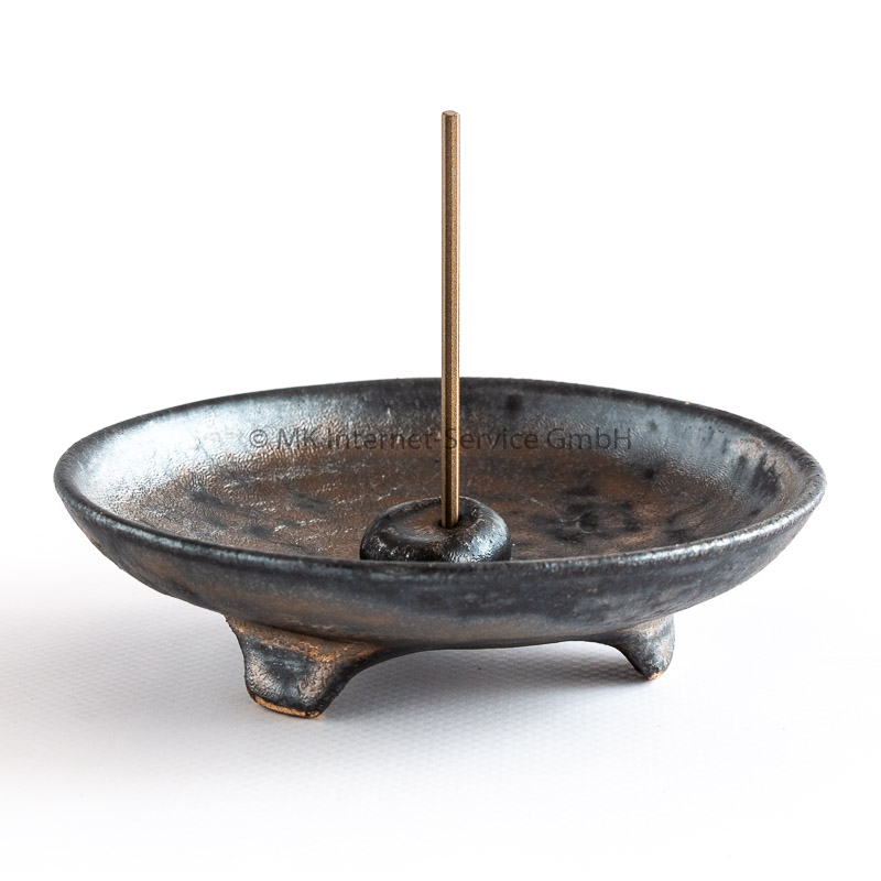 Japanische Dreifuß-Schale Nami (Welle), gold-metallic