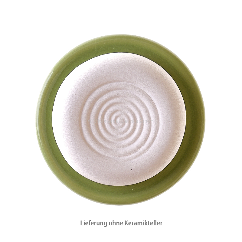 Duftstein aus Keramik Spirale, Boden glasiert