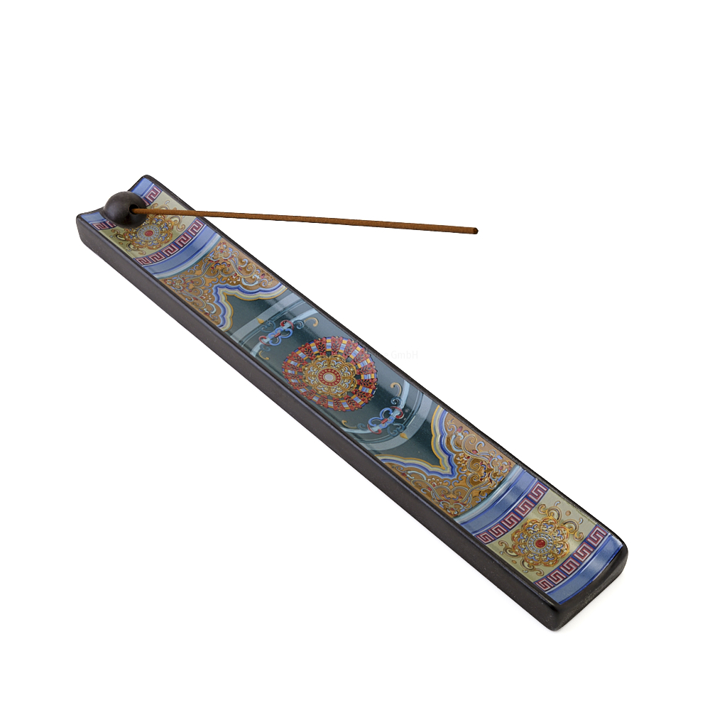 Räucherstäbchenhalter aus Keramik Mandala