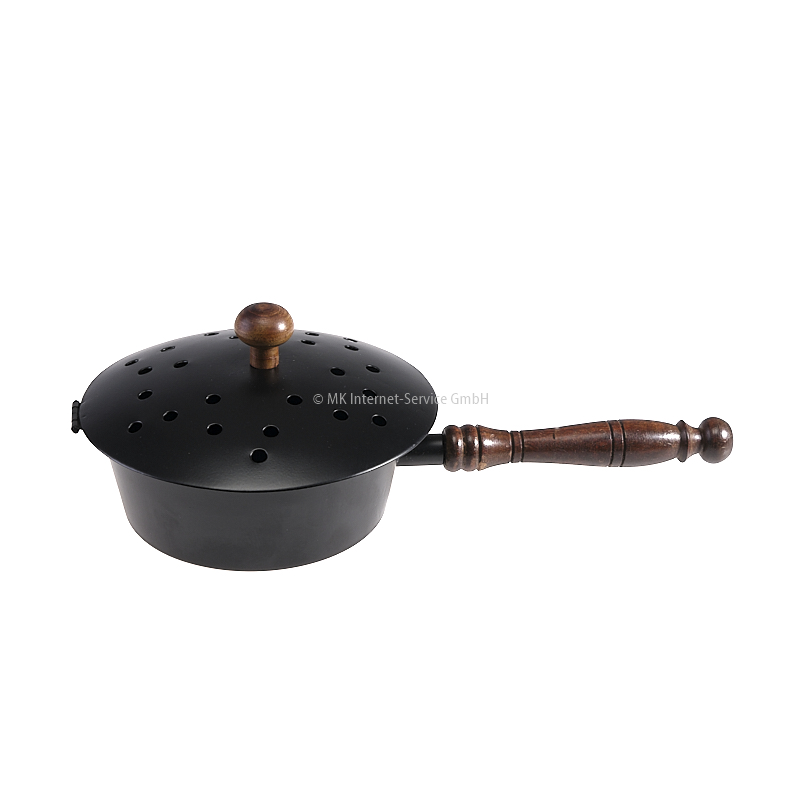 Räucherpfanne SULTAN mit Deckel und Holzgriff