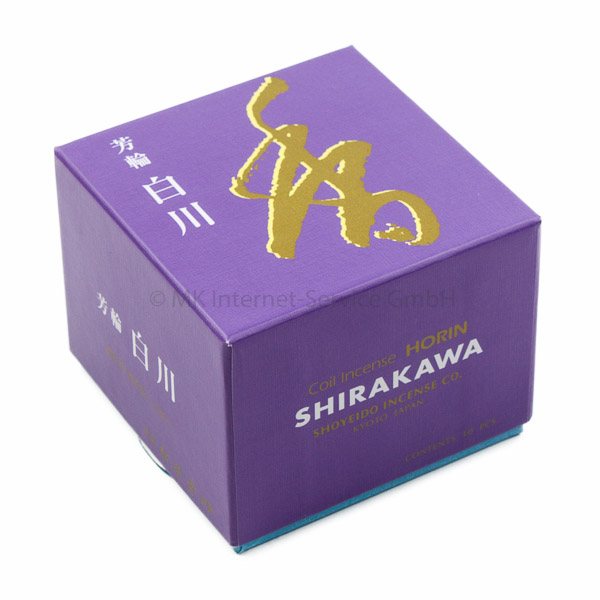 Horin Shirakawa (lila) - Japanische Räucherspiralen Shoyeido