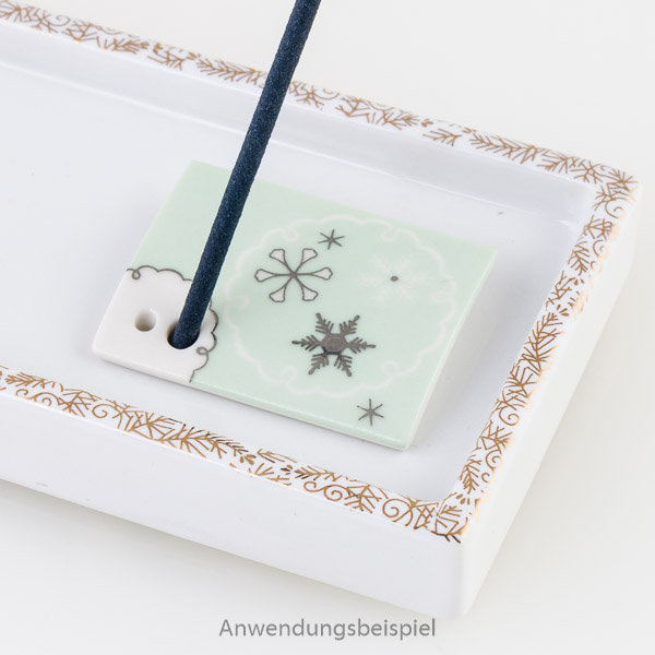 Japanischer Räucherstäbchenhalter Sekka (Schneeflocken)