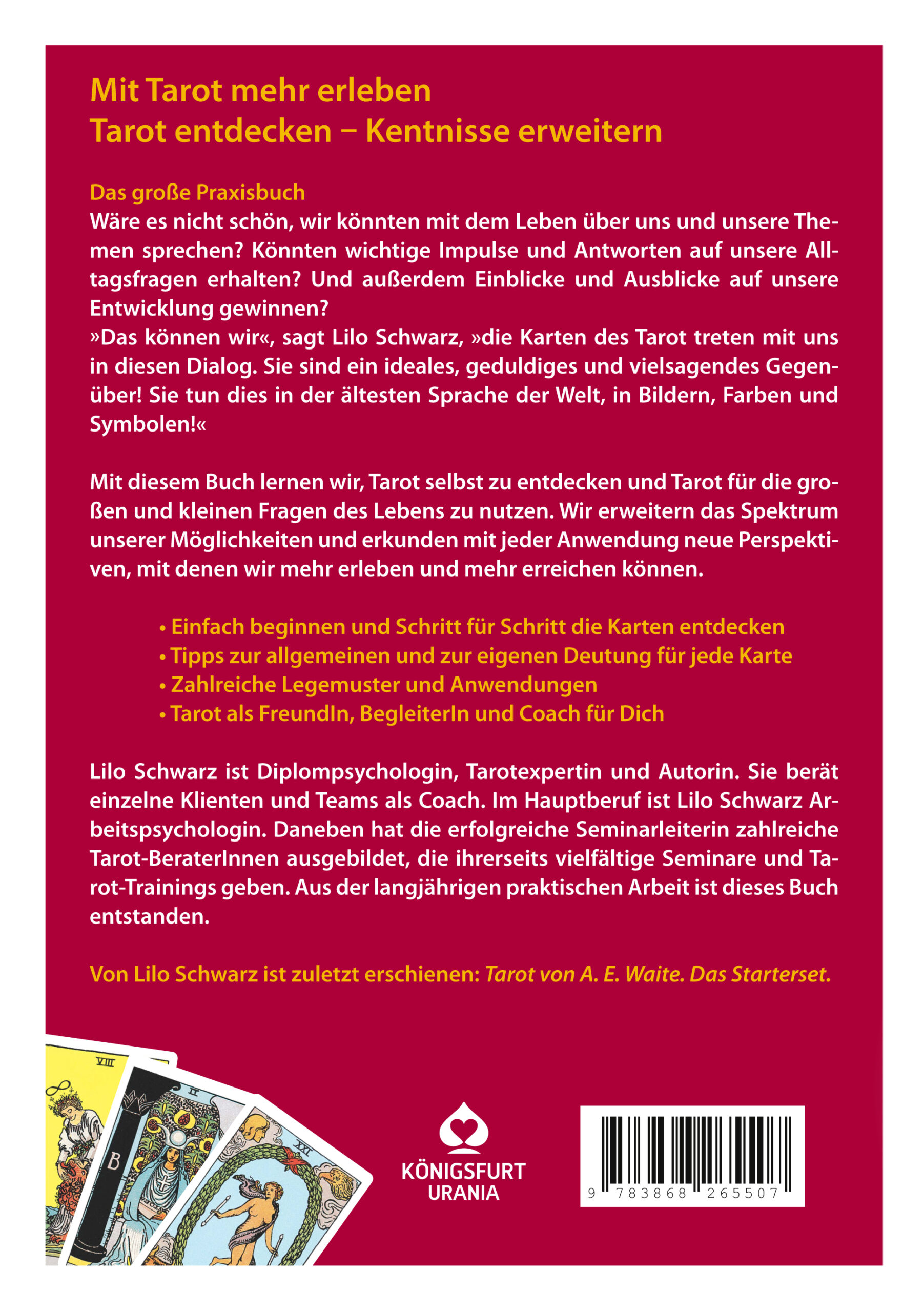 Das große Tarot-Praxisbuch von Lilo Schwarz