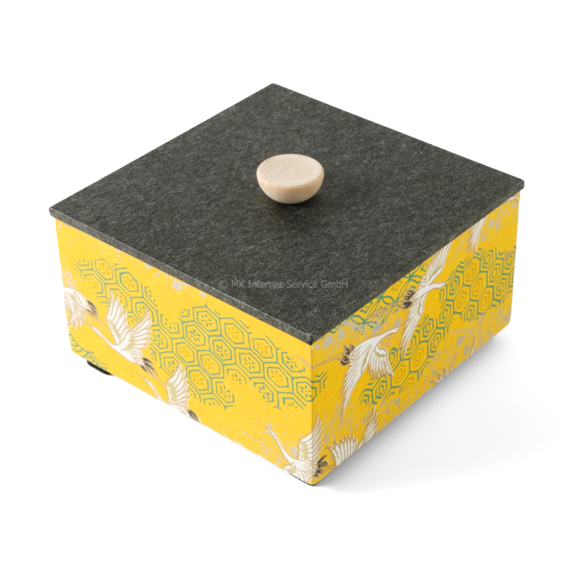Chiyogami-Box "Kranichflug" (2-teilig)