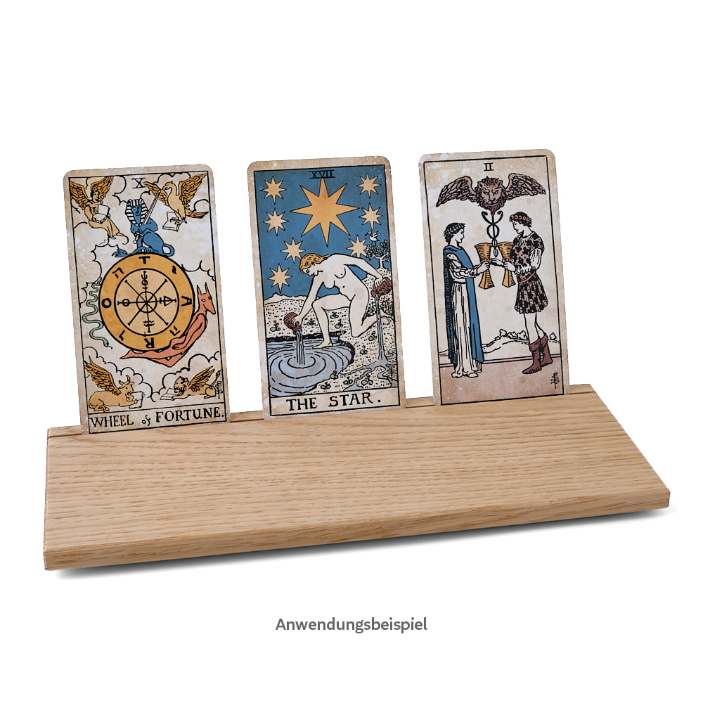 Tarotkartenhalter aus Eiche (L)