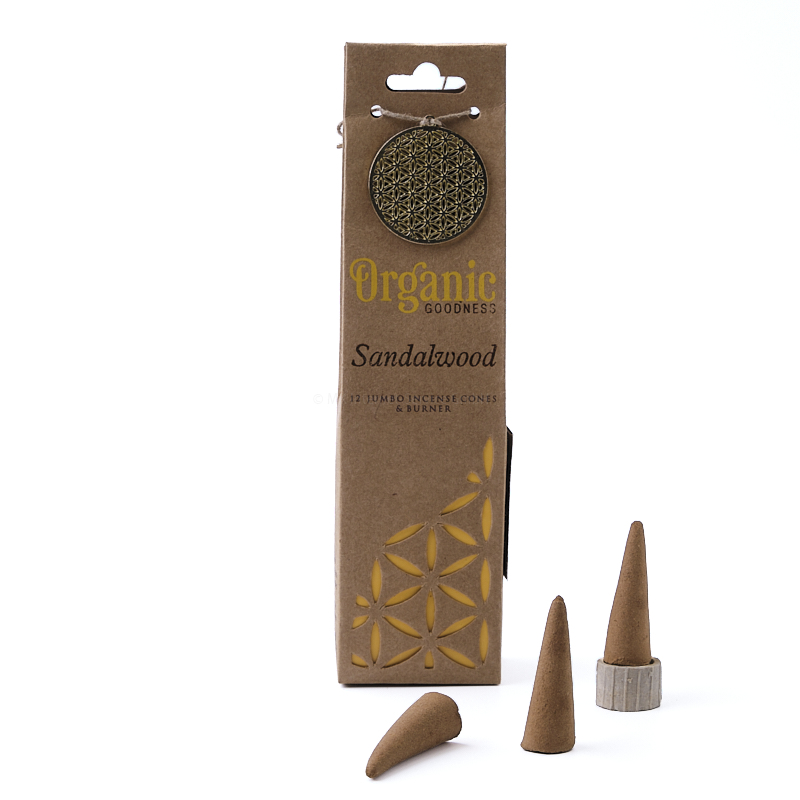 Indische Räucherkegel Organic Goodness Sandelholz