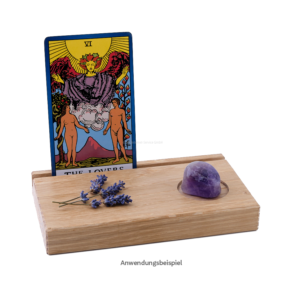 Tarotkartenhalter aus Eichenholz