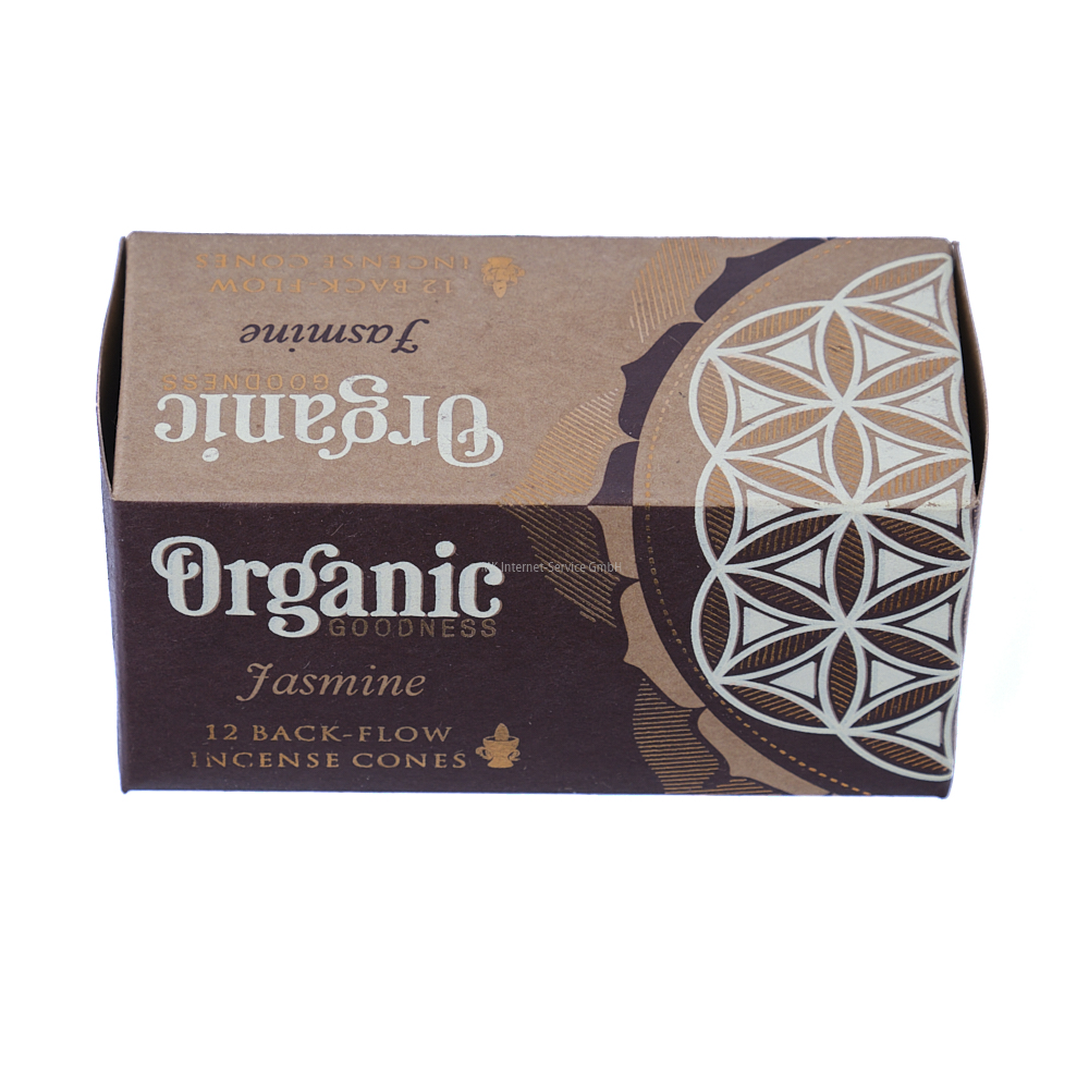 Organic Goodness Rückfluss-Räucherkegel Jasmin