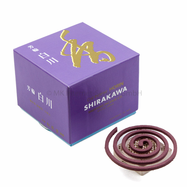 Horin Shirakawa (lila) - Japanische Räucherspiralen Shoyeido